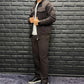 Men's Zip-Front Jacket & Wide-Leg Pants 2-Piece Set