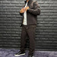 Men's Zip-Front Jacket & Wide-Leg Pants 2-Piece Set