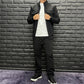 Men's Zip-Front Jacket & Wide-Leg Pants 2-Piece Set