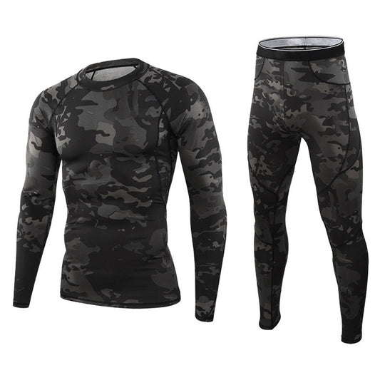 Men's Camouflage Thermal Underwear & Pants Set