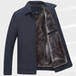 Men's Solid Color Zip Up Warm Jacket