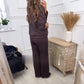 Women's Fashion Comfortable 2-Piece Set - Sweatshirt & Wide-Leg Pants