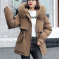 Best Gift- Woman’s Winter Loose Hooded Synthetic Fleece Thickened Parka Coat