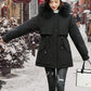 Best Gift- Woman’s Winter Loose Hooded Synthetic Fleece Thickened Parka Coat