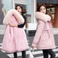 Best Gift- Woman’s Winter Loose Hooded Synthetic Fleece Thickened Parka Coat