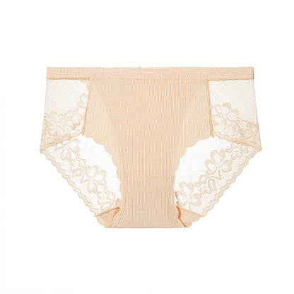 Women’s Sexy Floral Lace Mesh Briefs