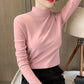 Women's Comfortable Solid Color Half High Neck Long Sleeve Top
