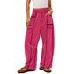 👖 LIMITED-TIME 50% OFF! ✨ Women's Drawstring Wide-Leg Pants – Loose, Color-Block, All-Day Ease 🌿
