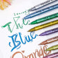 Vibrant Colors Metallic Marker Pens Set