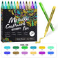 Vibrant Colors Metallic Marker Pens Set