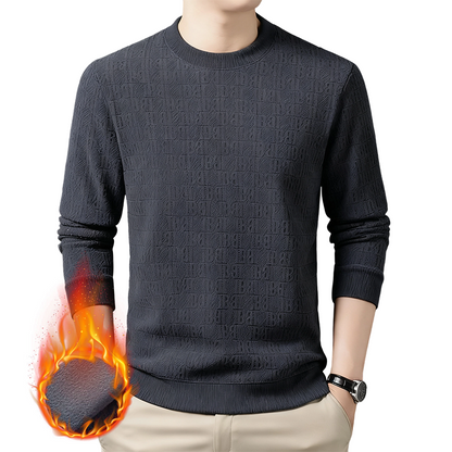 Men's Fashion Jacquard Thermal Base Layer Top