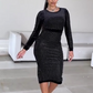 💖LAST DAY PROMOTION - 49%OFF 💖 Women's Sparkling Long Sleeve Bodycon Dress