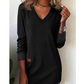 Casual V-Neck Mid-Length Top for Women