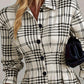 Women’s Graceful Plaid A-Line Shirt Dress