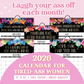 2026 Funny Floral Wall Calendar