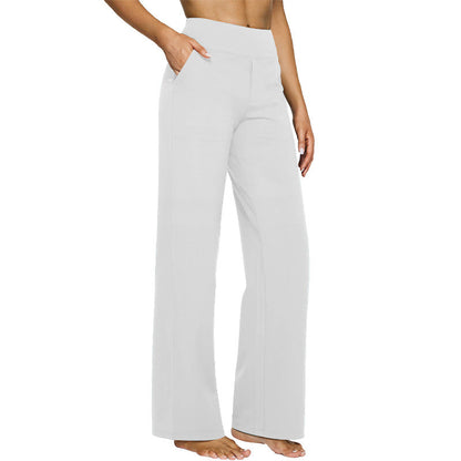 Women's Casual Simple Solid Color High Waist Stretch Yoga Pants