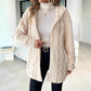 Women's Mid-Length Hooded Quilted Plush Coat