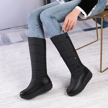 Women's Warm Lined Waterproof Knee-High Snow Boots
