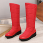 Women's Warm Lined Waterproof Knee-High Snow Boots