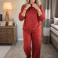 Women's Glitter Pullover Sweater & Pants 2-Piece Set