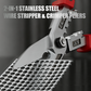 2-in-1 Stainless Steel Wire Stripper & Crimper Pliers
