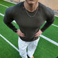 Men's Mesh Long-Sleeve Workout Shirt