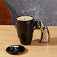 Novelty Gun Mug with Lid for Office & Home