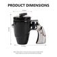 Novelty Gun Mug with Lid for Office & Home