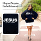 Chic Sparkling Sequins JESUS Is the Light Hoodie