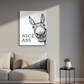 Funny Black and White Donkey Wall Art