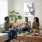 Funny Black and White Donkey Wall Art
