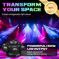 🎉Multi-Beam LED Atmosphere Light – 16 Colors, Remote Control & Easy Installation📦