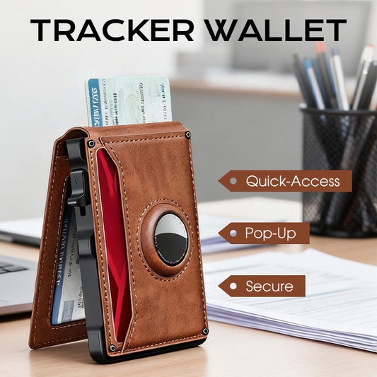 Secure Quick-Access Pop-Up Tracker Wallet