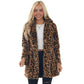 Women's Casual Loose Plush Leopard Coat