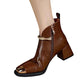 Square Toe Ankle Boots for Women