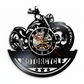 Retro Motorcycle Vinyl Record Wall Clock