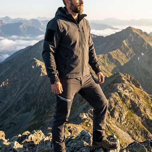 Men's Tactical Hiking Pants with Zipper Pockets