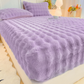 Plush Thickened Fitted Sheet