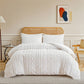 📢📢40%  OFF !! ⏰3-Piece Cutwork Tufted Bedding Set