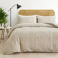 📢📢40%  OFF !! ⏰3-Piece Cutwork Tufted Bedding Set