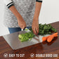 📢📢50% OFF !!⏰👩‍🍳🔪Must‑Have Cooking Tool！🥩🥦Safer, Cleaner & More Convenient!💥304 Stainless Steel Cutting Board