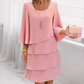 💃LAST DAY SAEL 40% OFF!!✨Women's Tiered Ruffle Dress with Flared Sleeves