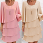 💃LAST DAY SAEL 40% OFF!!✨Women's Tiered Ruffle Dress with Flared Sleeves