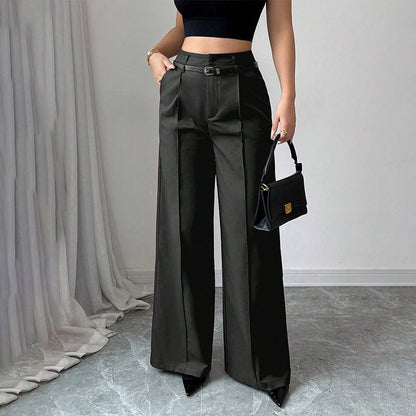💟New Arrival👖Women‘s Wide-Leg Trousers with Belt🎗️