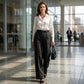 💟New Arrival👖Women‘s Wide-Leg Trousers with Belt🎗️