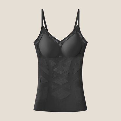 Women's Seamless Shaping Camisole with Built-in Bra