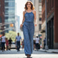 👗 LIMITED-TIME 50% OFF! ✨ Women's Sleeveless Jumpsuit – Drawstring Waist, Wide Leg, Breathable ☀️