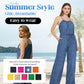 👗 LIMITED-TIME 50% OFF! ✨ Women's Sleeveless Jumpsuit – Drawstring Waist, Wide Leg, Breathable ☀️