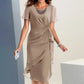 🔥Valentine's Day Sale-50% Off✨Elegant Fashion Solid Color Dress