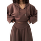 Women's Crop Hoodie & Wide-Leg Pants Set